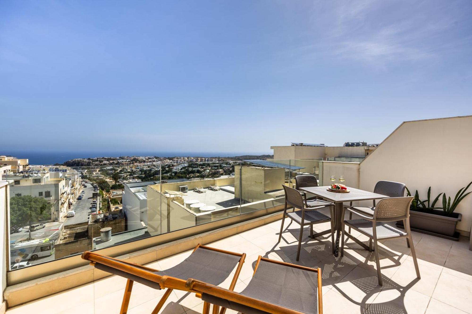 Fl7 Thelodge-Amazing View W Big Terrace By Homely Mellieha Exterior foto